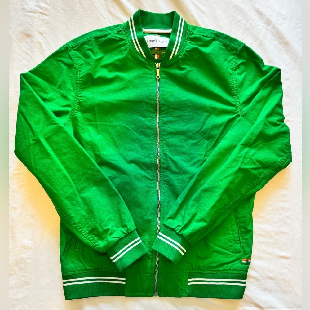 Denim & Flower St. Patrick’s Day / Ireland Vibrant Kelly Green BomberJacket